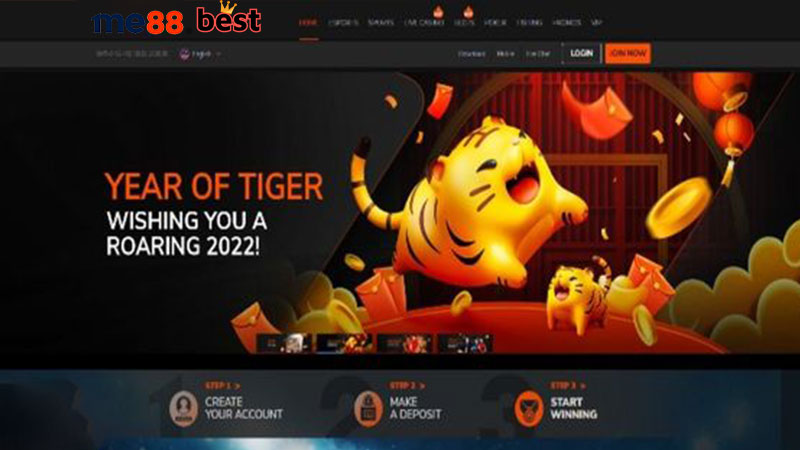 Truy cập vào website tại Me88 Casino