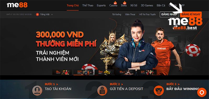 Hướng dẫn cách nhận code Me88