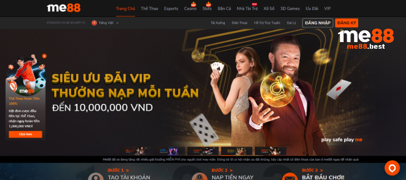 Những ưu điểm của sòng bài casino Me88