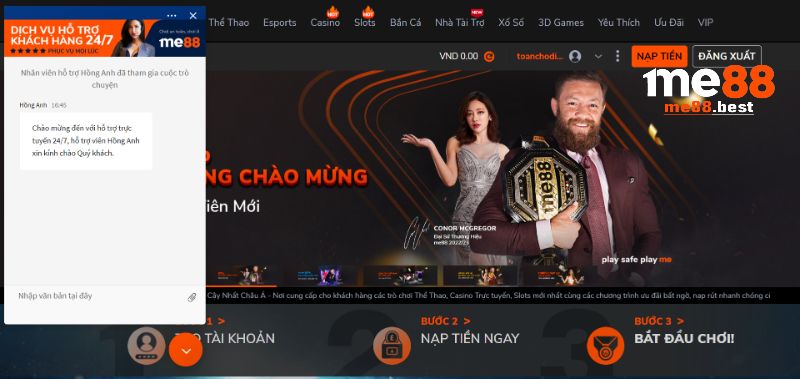 Chat live trao đổi trực tiếp với chăm sóc viên